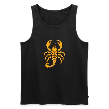 scorpion - Men's Premium Organic Tank Top - black - Front - AI Model Male 178 light (178cm)