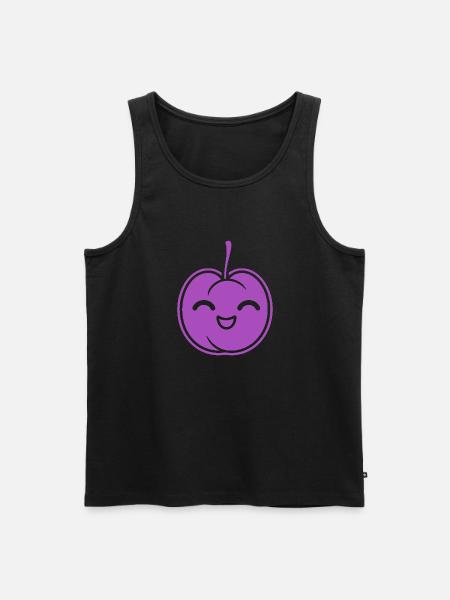 Plum - Men's Premium Organic Tank Top - black
