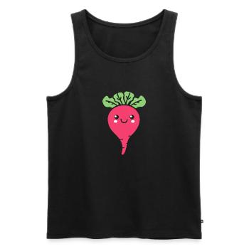 Rübe - Männer Premium Bio Tank Top - Schwarz - Vorne - AI Model Male 178 light (178cm)