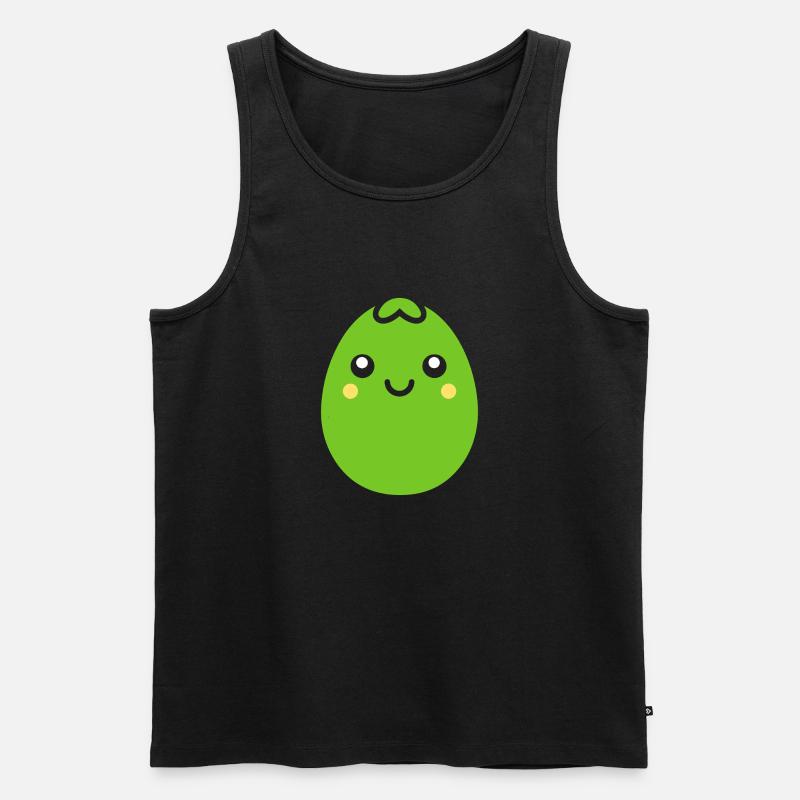 Erbse - Männer Premium Bio Tank Top - Schwarz