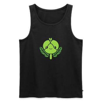 Brussels sprouts - Men's Premium Organic Tank Top - black - Front - AI Model Male 178 light (178cm)