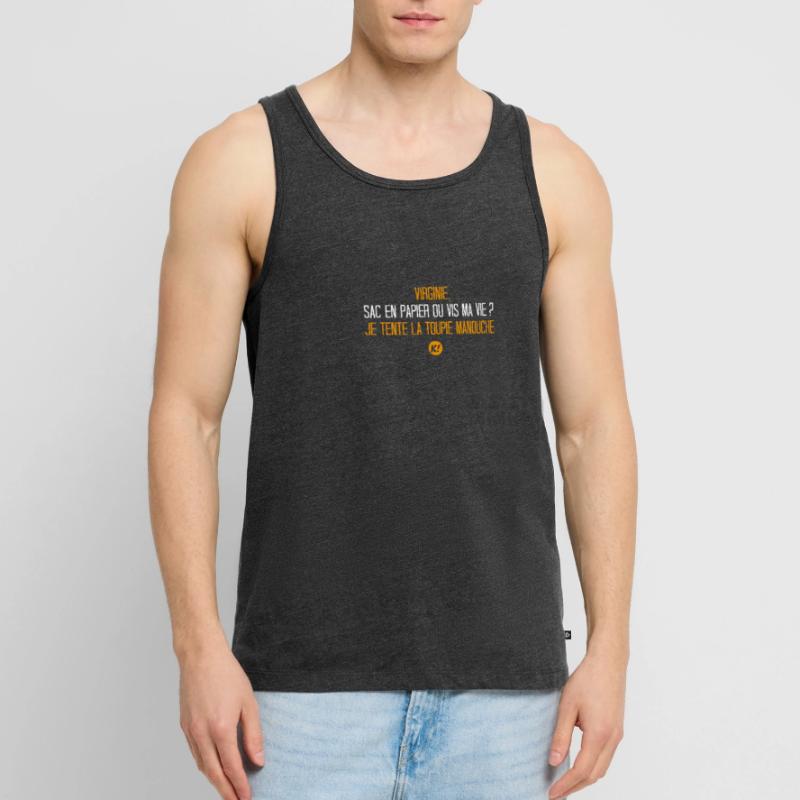 Papiertüte oder Lebe mein Leben? ... Männer Premium Bio Tank Top