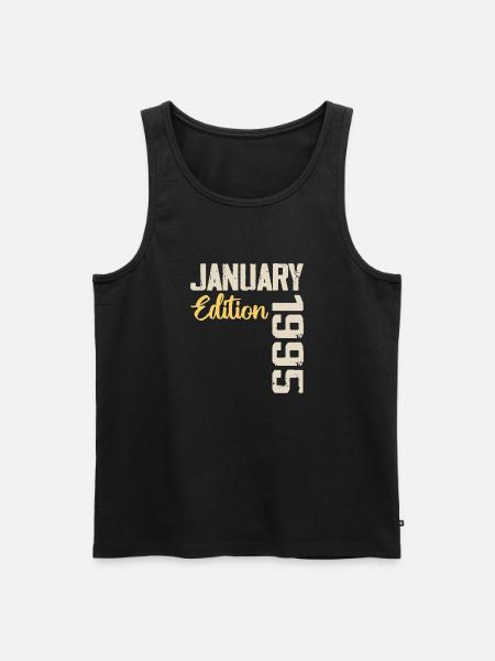 Birthday gift born in January 1995 - 1995 - Men's Premium Organic Tank Top - black