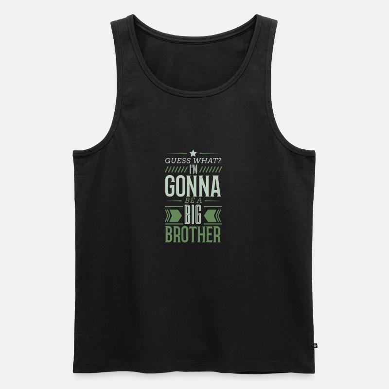 Großer Bruder - Männer Premium Bio Tank Top - Schwarz