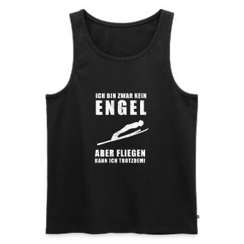 Skispringen | Skispringer | Skisprung | Skifliegen - Männer Premium Bio Tank Top - Schwarz - Vorne - AI Model Male 178 light (178cm)