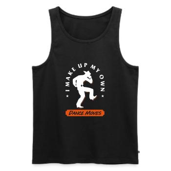Make up dance move - Men's Premium Organic Tank Top - black - Front - AI Model Male 178 light (178cm)