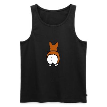 Funny dog lover t-shirt gift ideas - Men's Premium Organic Tank Top - black - Front - Michal (187cm)