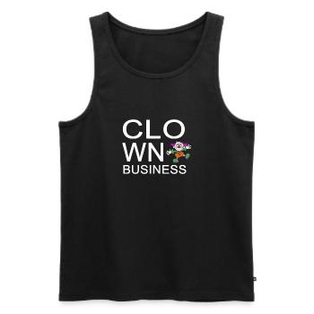 Clown - Men's Premium Organic Tank Top - black - Front - AI Model Male 178 light (178cm)