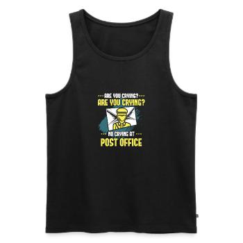 Post Office - Männer Premium Bio Tank Top - Schwarz - Vorne - AI Model Male 178 light (178cm)