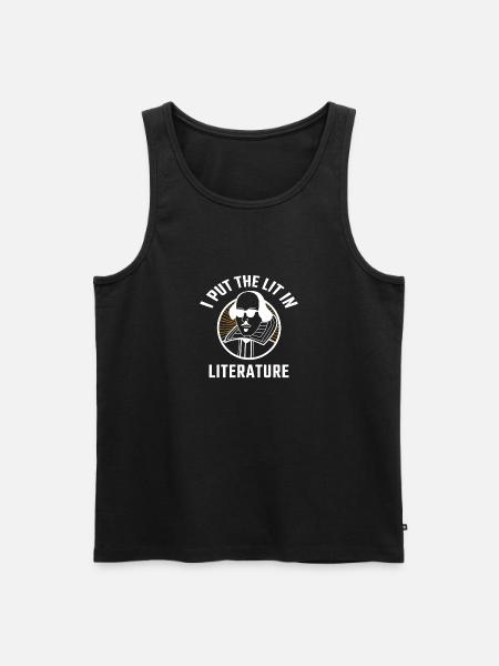 Lit in Literature - Men's Premium Organic Tank Top - black