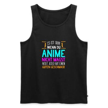 Anime Manga Japan - Männer Premium Bio Tank Top - Schwarz - Vorne - Michal (187cm)