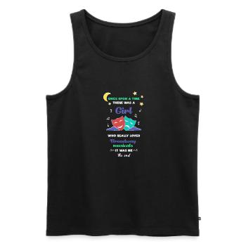 Broadway Musical Fan - Männer Premium Bio Tank Top - Schwarz - Vorne - Michal (187cm)