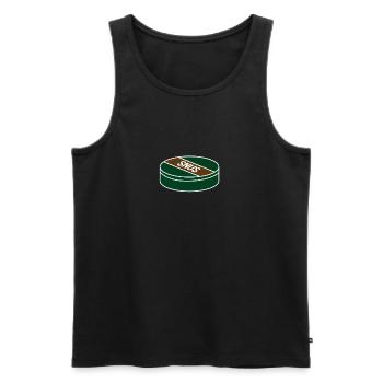 Snus - Männer Premium Bio Tank Top - Schwarz - Vorne - AI Model Male 178 light (178cm)