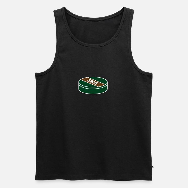 Snus - Männer Premium Bio Tank Top - Schwarz