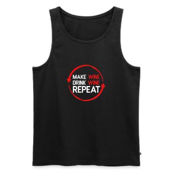 Funny gift for winemakers winemakers - Men's Premium Organic Tank Top - black - Front - Michal (187cm)