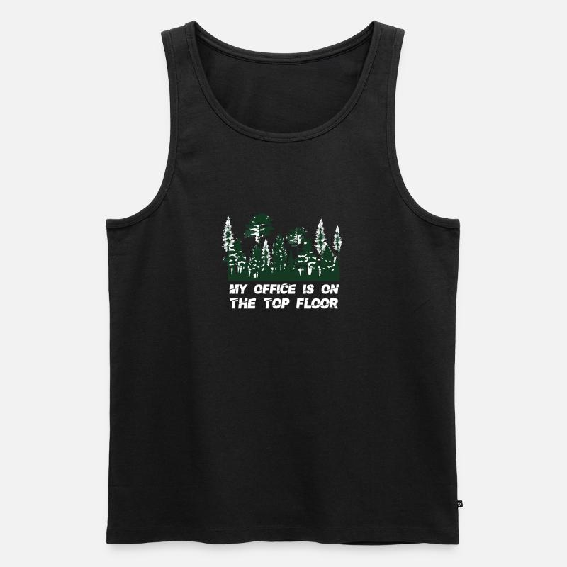 Baumpfleger Baumkletterer Geschenk - Männer Premium Bio Tank Top - Schwarz