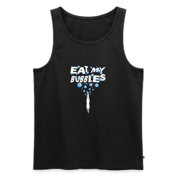 Schwimmen Schwimmer - Männer Premium Bio Tank Top - Schwarz - Vorne - Michal (187cm)