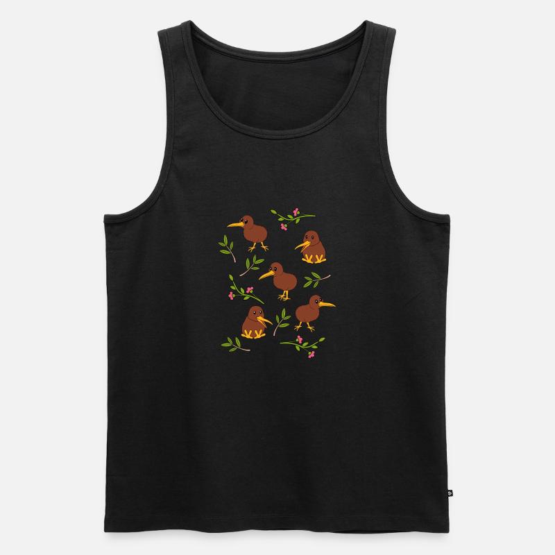 Neuseeland - Männer Premium Bio Tank Top - Schwarz