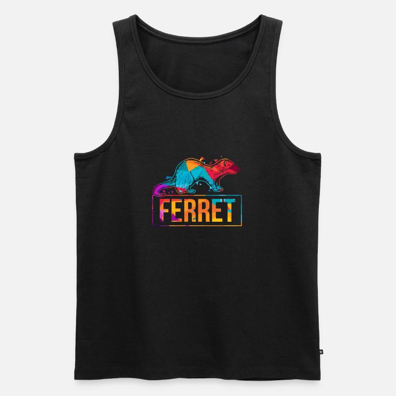frettchen - Männer Premium Bio Tank Top - Schwarz