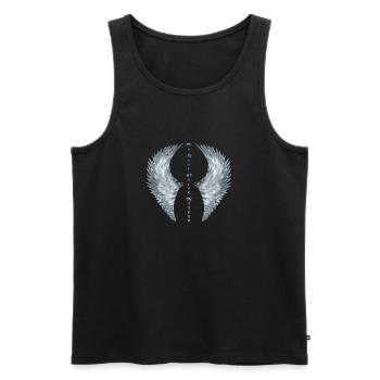 Wings - you are not alone .. - Men's Premium Organic Tank Top - black - Front - AI Model Male 178 light (178cm)