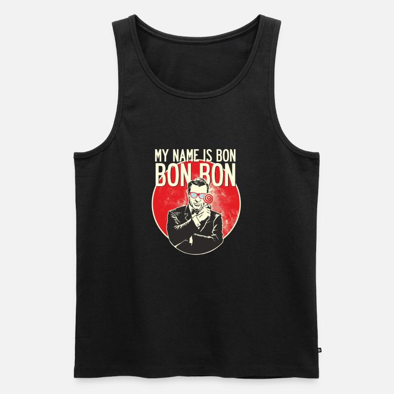 random Mix Bon Bon - Männer Premium Bio Tank Top - Schwarz