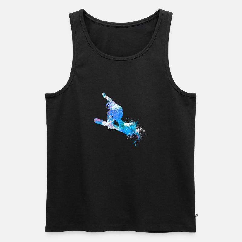 snowboard - Männer Premium Bio Tank Top - Schwarz