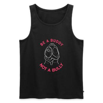 Mobbing - Männer Premium Bio Tank Top - Schwarz - Vorne - AI Model Male 178 light (178cm)