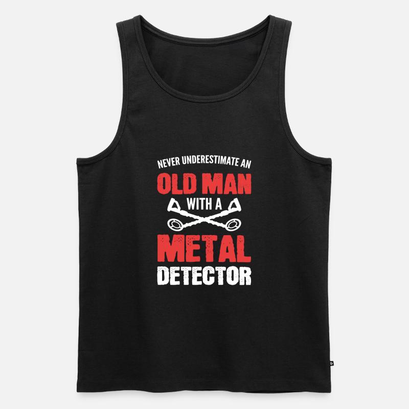 Metalldetektor - Männer Premium Bio Tank Top - Schwarz