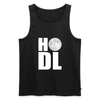 Bitcoin Hodl - Débardeur bio Premium Homme - noir - Devant - AI Model Male 178 light (178cm)