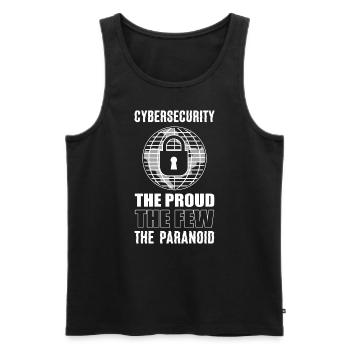 Internet-Sicherheit Codierer - Männer Premium Bio Tank Top - Schwarz - Vorne - AI Model Male 178 light (178cm)