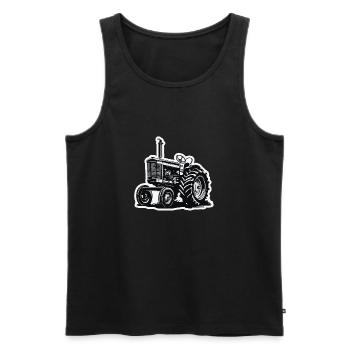 Traktor / Landwirtschaft / Bauer / Feldarbeit - Männer Premium Bio Tank Top - Schwarz - Vorne - AI Model Male 178 light (178cm)
