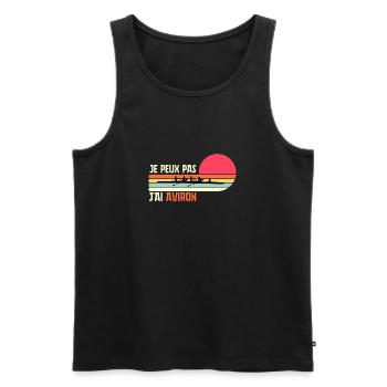 Ich kann nicht Ich Rudern Geschenk Geburtstag Humor - Männer Premium Bio Tank Top - Schwarz - Vorne - Michal (187cm)