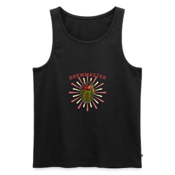 Brauer Bierbrauer Hopfen Biertrinker Brauerei Bier - Männer Premium Bio Tank Top - Schwarz - Vorne - Michal (187cm)