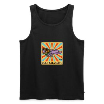 Quetzalcoatl Axolotl Mexico Aztecs Deity - Men's Premium Organic Tank Top - black - Front - AI Model Male 178 light (178cm)