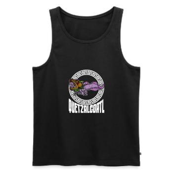 Quetzalcoatl Axolotl Mexico Aztecs Deity - Men's Premium Organic Tank Top - black - Front - Michal (187cm)