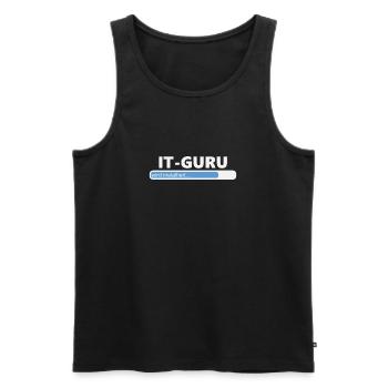Installiere IT Guru (1000) - Männer Premium Bio Tank Top - Schwarz - Vorne - AI Model Male 178 light (178cm)
