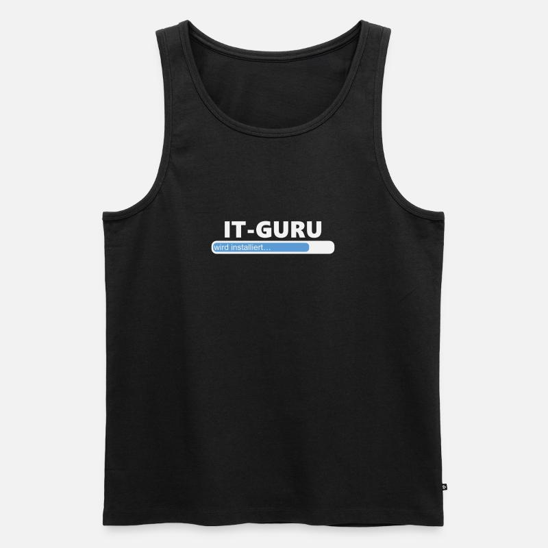 Installiere IT Guru (1000) - Männer Premium Bio Tank Top - Schwarz