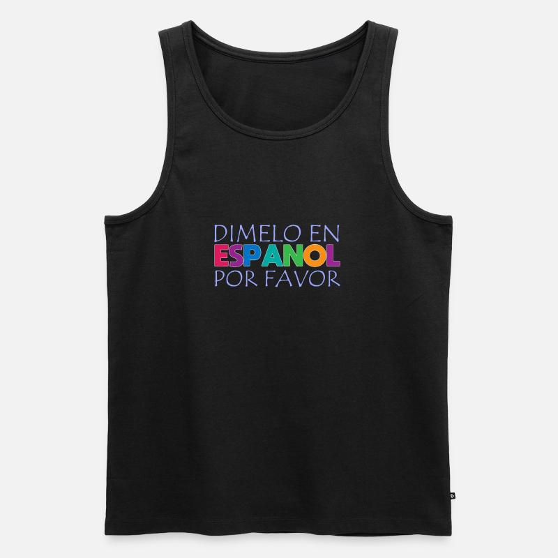 Spanisch Spanisch Lehrer Sprache - Männer Premium Bio Tank Top - Schwarz