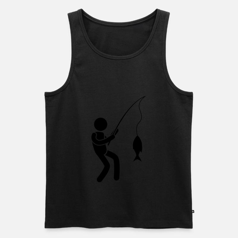 Fischer Fischen Mann Angeln - Männer Premium Bio Tank Top - undefined