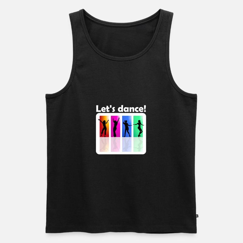 let's dance - Männer Premium Bio Tank Top - Schwarz