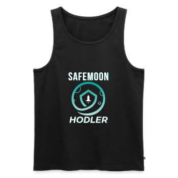 Safemoon - Safemoon Crypto, Safemoon à la lune - Débardeur bio Premium Homme - noir - Devant - Michal (187cm)