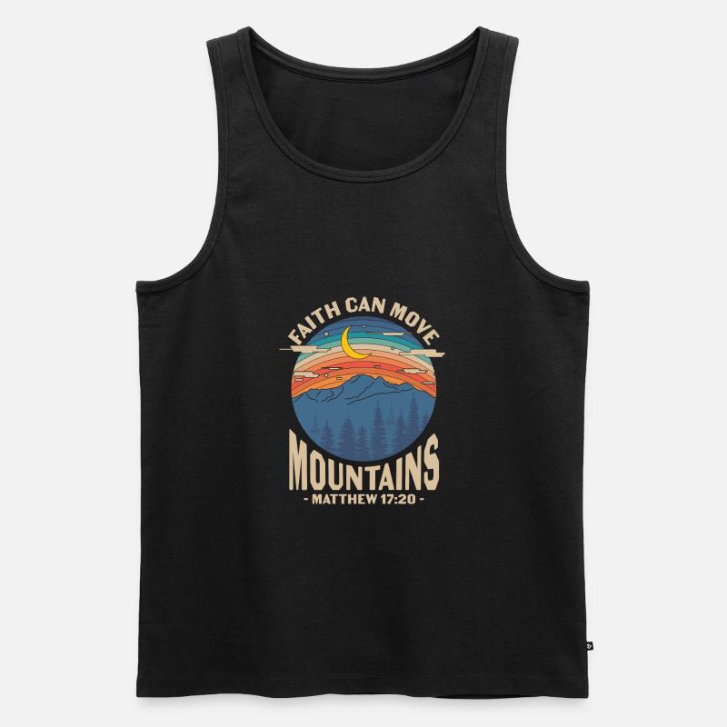 Christliche Sprüche - Männer Premium Bio Tank Top - Schwarz
