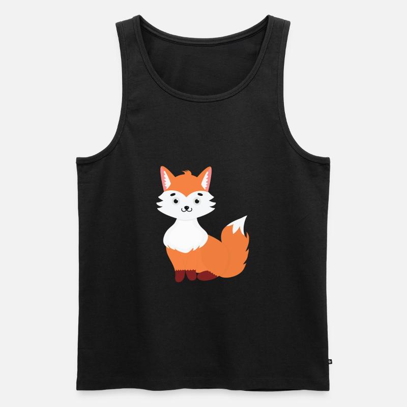 Fuchs - Männer Premium Bio Tank Top - Schwarz