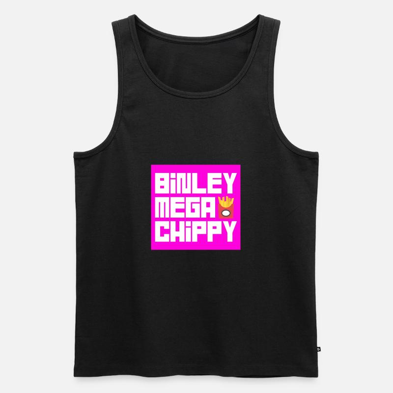 Binley Mega Chippy - Männer Premium Bio Tank Top - Schwarz