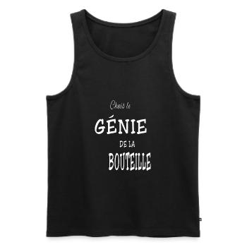 Chuis le génie de la bouteille - Débardeur bio Premium Homme - noir - Devant - Michal (187cm)
