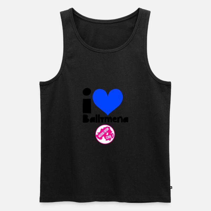 Ballymena - Männer Premium Bio Tank Top - Schwarz