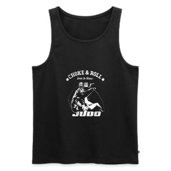 Judo - Männer Premium Bio Tank Top - Schwarz - Vorne - Michal (187cm)