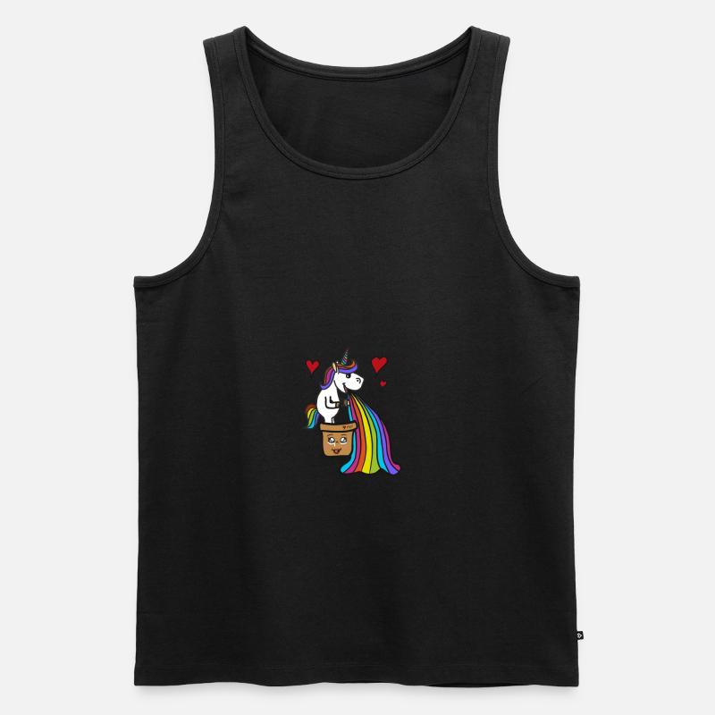 Mr. Cacaful - Männer Premium Bio Tank Top - Schwarz