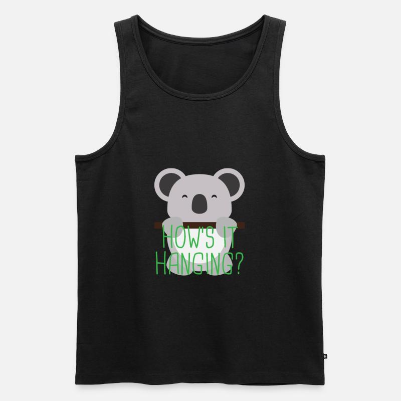 Koala 3 03 - Männer Premium Bio Tank Top - Schwarz