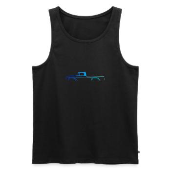 Pickup Musclecar USA - Männer Premium Bio Tank Top - Schwarz - Vorne - Michal (187cm)